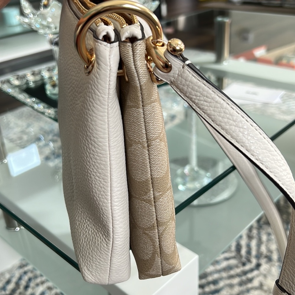 Mia Crossbody In Signature Canvas (Coach 76646) Gem